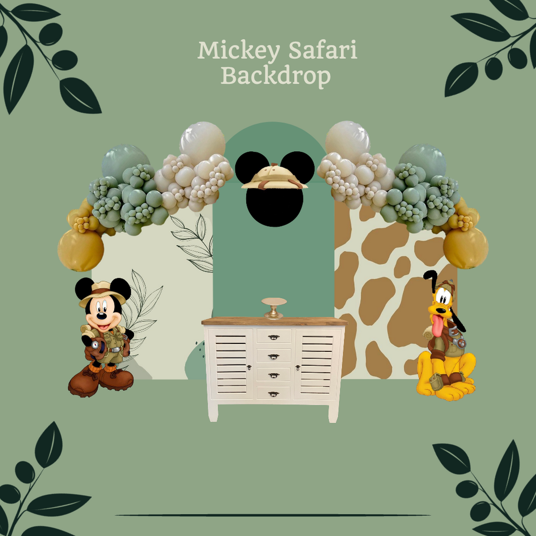 Mickey Safari Backdrops