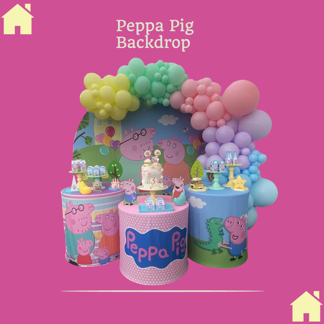 Peppa Pig Backdrop Set
